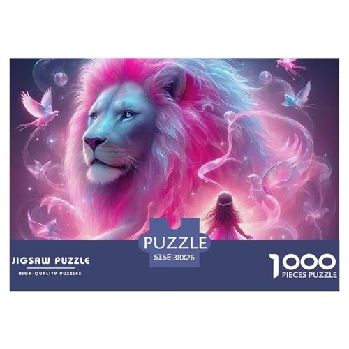 1000-Teile Löwen Geschicklichkeitsspiel Puzzles Für Erwachsen Lernspiel Premium Quality Geschenke Für Erwachsene Und Kinder Ab 14 Jahren 38x26cm/1000pcs 1000-Teile Löwen Geschicklichkeitsspiel Puzzles Für Erwachsen Lernspiel Premium Quality Geschenke Für Erwachsene Und Kinder Ab 14 Jahren 38x26cm/1000pcs von UJSDVNNJJ