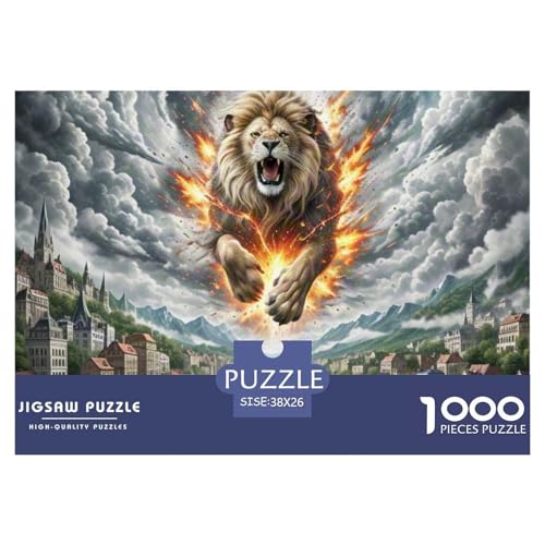 1000 Teile Löwen Geschicklichkeitsspiel Puzzles Für Erwachsen Lernspiel Premium Quality Geschenke Für Erwachsene Und Kinder Ab 14 Jahren 38x26cm/1000pcs 1000 Teile Löwen Geschicklichkeitsspiel Puzzles Für Erwachsen Lernspiel Premium Quality Geschenke Für Erwachsene Und Kinder Ab 14 Jahren 38x26cm/1000pcs von UJSDVNNJJ