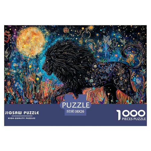 1000-Teile Löwen Pädagogisches Spiel Puzzles Für Erwachsen Lernspiel Premium Quality Geschenke Für Erwachsene Und Kinder Ab 14 Jahren 38x26cm/1000pcs 1000-Teile Löwen Pädagogisches Spiel Puzzles Für Erwachsen Lernspiel Premium Quality Geschenke Für Erwachsene Und Kinder Ab 14 Jahren 38x26cm/1000pcs von UJSDVNNJJ