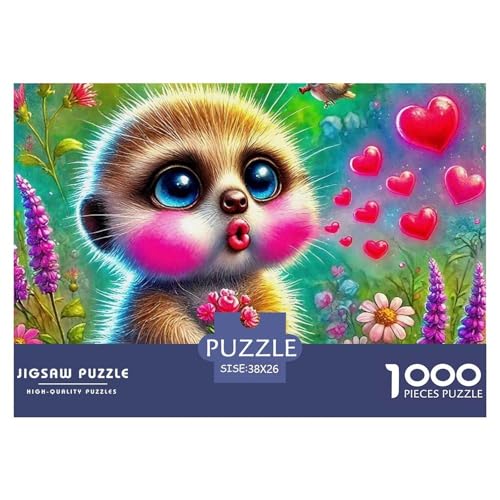 1000 Teile Meerkat Geschicklichkeitsspiel Puzzles Für Erwachsen Lernspiel Premium Quality Geschenke Für Erwachsene Und Kinder Ab 14 Jahren 38x26cm/1000pcs 1000 Teile Meerkat Geschicklichkeitsspiel Puzzles Für Erwachsen Lernspiel Premium Quality Geschenke Für Erwachsene Und Kinder Ab 14 Jahren 38x26cm/1000pcs von UJSDVNNJJ