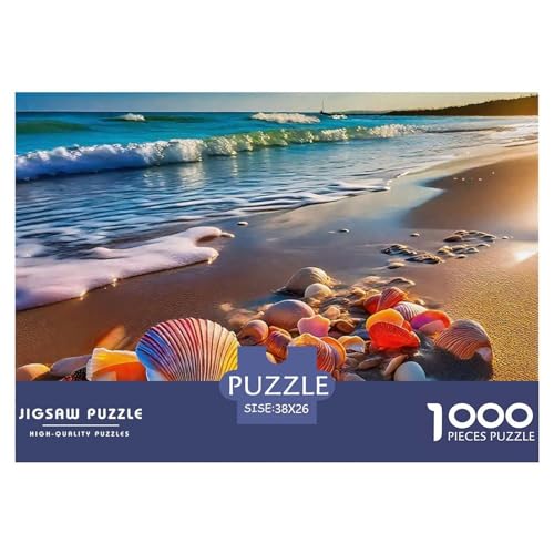 1000-Teile Muscheln Geschicklichkeitsspiel Muscheln Puzzles Für Erwachsen Herausforderung Spielzeug Premium Quality Geschenke Für Erwachsene Und Kinder Ab 14 Jahren 38x26cm/1000pcs von UJSDVNNJJ