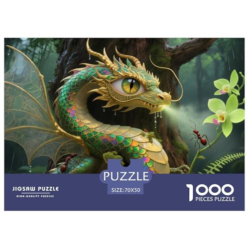 1000 Teile Mythische Kreaturen Geschicklichkeitsspiel Drachen Puzzles Für Erwachsen Lernspiel Premium Quality Stress Abbauen Für Erwachsene Und Kinder Ab 14 Jahren 70x50cm/1000pcs von UJSDVNNJJ
