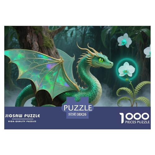 1000 Teile Mythische Kreaturen Pädagogisches Spiel Drachen Puzzles Für Erwachsen Lernspiel Premium Quality Stress Abbauen Für Erwachsene Und Kinder Ab 14 Jahren 38x26cm/1000pcs von UJSDVNNJJ