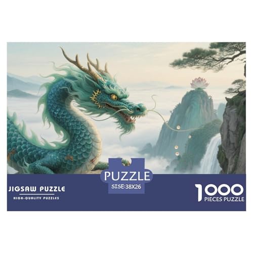 1000 Teile Mythische Kreaturen Pädagogisches Spiel Drachen Puzzles Für Erwachsen Lernspiel Premium Quality Stress Abbauen Für Erwachsene Und Kinder Ab 14 Jahren 38x26cm/1000pcs von UJSDVNNJJ