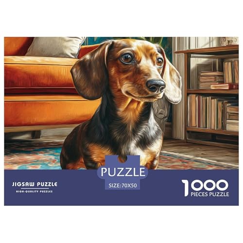 1000 Teile Netter Hund Geschicklichkeitsspiel Puzzles Für Erwachsen Herausforderung Spielzeug Premium Quality Geschenke Für Erwachsene Und Kinder Ab 14 Jahren 70x50cm/1000pcs von UJSDVNNJJ