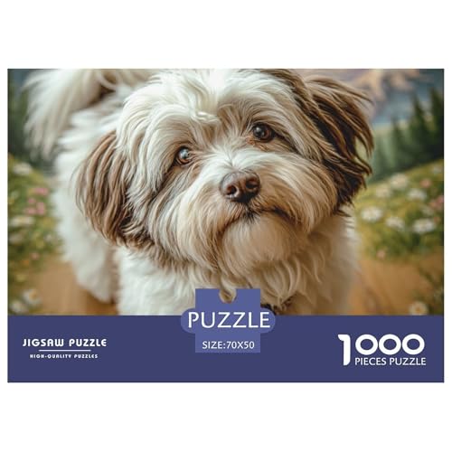 1000 Teile Netter Hund Geschicklichkeitsspiel Puzzles Für Erwachsen Herausforderung Spielzeug Premium Quality Geschenke Für Erwachsene Und Kinder Ab 14 Jahren 70x50cm/1000pcs von UJSDVNNJJ