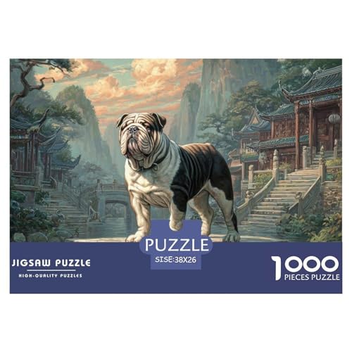 1000 Teile Netter Hund Geschicklichkeitsspiel Puzzles Für Erwachsen Lernspiel Premium Quality Geschenke Für Die Ganze Familie 38x26cm/1000pcs von UJSDVNNJJ