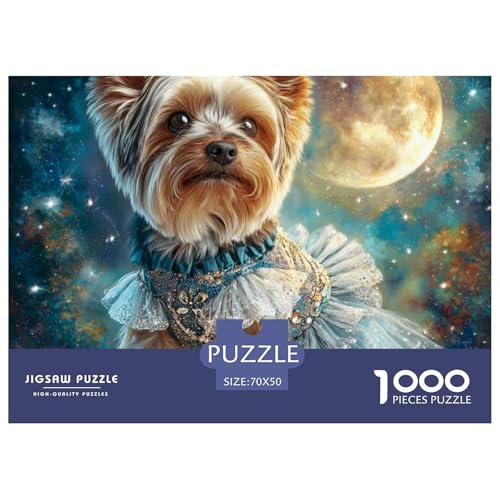 1000-Teile Netter Hund Geschicklichkeitsspiel Puzzles Für Erwachsen Lernspiel Premium Quality Geschenke Für Erwachsene Und Kinder Ab 14 Jahren 70x50cm/1000pcs von UJSDVNNJJ