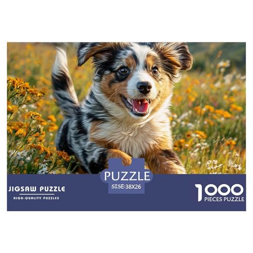 1000-Teile Netter Hund Geschicklichkeitsspiel Puzzles Für Erwachsen Lernspiel Premium Quality Stress Abbauen Für Erwachsene Und Kinder Ab 14 Jahren 38x26cm/1000pcs von UJSDVNNJJ