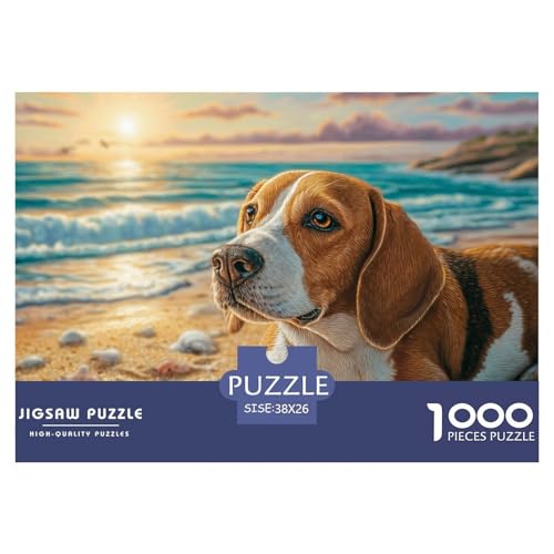 1000-Teile Netter Hund Pädagogisches Spiel Puzzles Für Erwachsen Herausforderung Spielzeug Premium Quality Geschenke Für Die Ganze Familie 38x26cm/1000pcs von UJSDVNNJJ