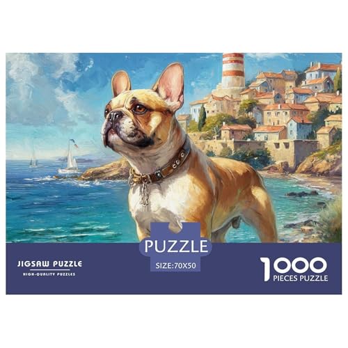 1000-Teile Netter Hund Pädagogisches Spiel Puzzles Für Erwachsen Herausforderung Spielzeug Premium Quality Geschenke Für Erwachsene Und Kinder Ab 14 Jahren 70x50cm/1000pcs von UJSDVNNJJ