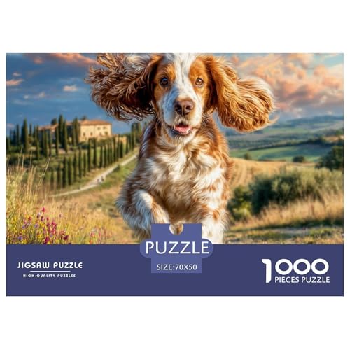 1000 Teile Netter Hund Pädagogisches Spiel Puzzles Für Erwachsen Herausforderung Spielzeug Premium Quality Stress Abbauen Für Die Ganze Familie 70x50cm/1000pcs von UJSDVNNJJ
