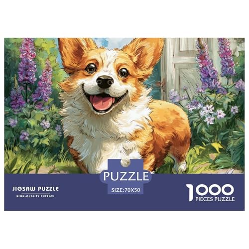 1000 Teile Netter Hund Pädagogisches Spiel Puzzles Für Erwachsen Herausforderung Spielzeug Premium Quality Stress Abbauen Für Die Ganze Familie 70x50cm/1000pcs von UJSDVNNJJ