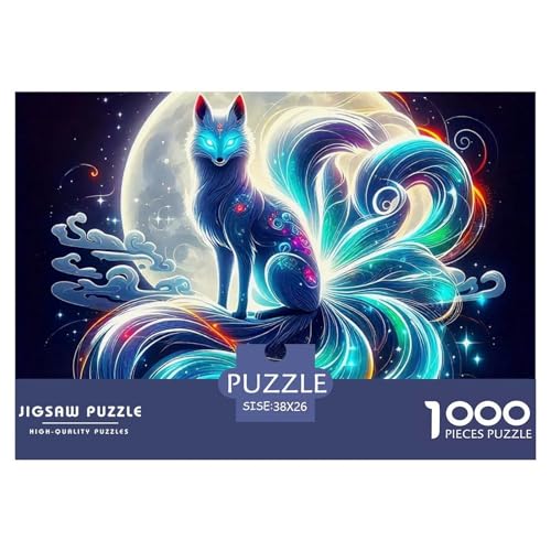 1000 Teile Neun-Schwanz-Fuchs Geschicklichkeitsspiel Puzzles Für Erwachsen Herausforderung Spielzeug Premium Quality Stress Abbauen Für Erwachsene Und Kinder Ab 14 Jahren 38x26cm/1000pcs von UJSDVNNJJ