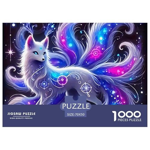 1000 Teile Neun-Schwanz-Fuchs Pädagogisches Spiel Puzzles Für Erwachsen Lernspiel Premium Quality Stress Abbauen Für Die Ganze Familie 70x50cm/1000pcs von UJSDVNNJJ
