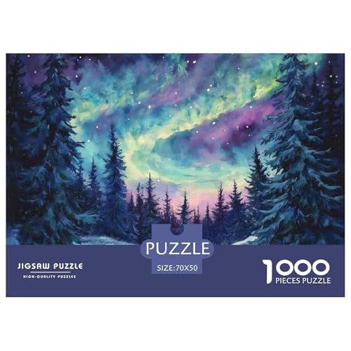 1000-Teile Nordlichter Geschicklichkeitsspiel Puzzles Für Erwachsen Herausforderung Spielzeug Premium Quality Geschenke Für Die Ganze Familie 70x50cm/1000pcs 1000-Teile Nordlichter Geschicklichkeitsspiel Puzzles Für Erwachsen Herausforderung Spielzeug Premium Quality Geschenke Für Die Ganze Familie 70x50cm/1000pcs von UJSDVNNJJ