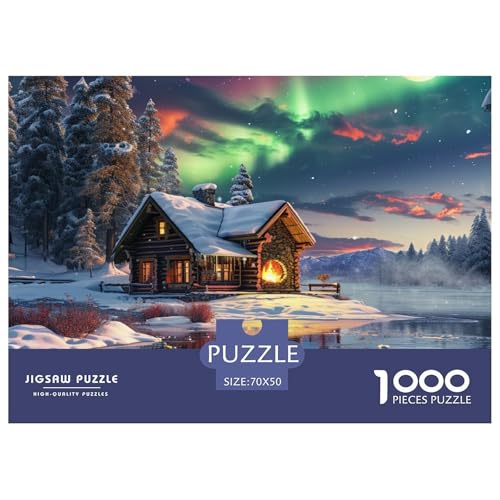 1000-Teile Norwegische Aurora Geschicklichkeitsspiel Puzzles Für Erwachsen Herausforderung Spielzeug Premium Quality Stress Abbauen Für Die Ganze Familie 70x50cm/1000pcs 1000-Teile Norwegische Aurora Geschicklichkeitsspiel Puzzles Für Erwachsen Herausforderung Spielzeug Premium Quality Stress Abbauen Für Die Ganze Familie 70x50cm/1000pcs von UJSDVNNJJ
