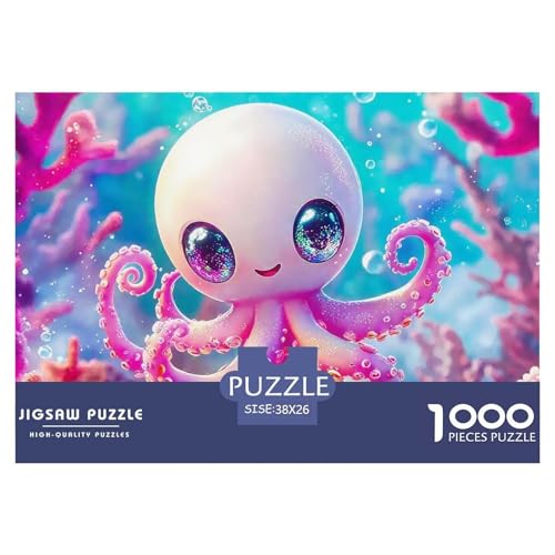 1000-Teile Octopus Geschicklichkeitsspiel Puzzles Für Erwachsen Lernspiel Premium Quality Stress Abbauen Für Die Ganze Familie 38x26cm/1000pcs von UJSDVNNJJ