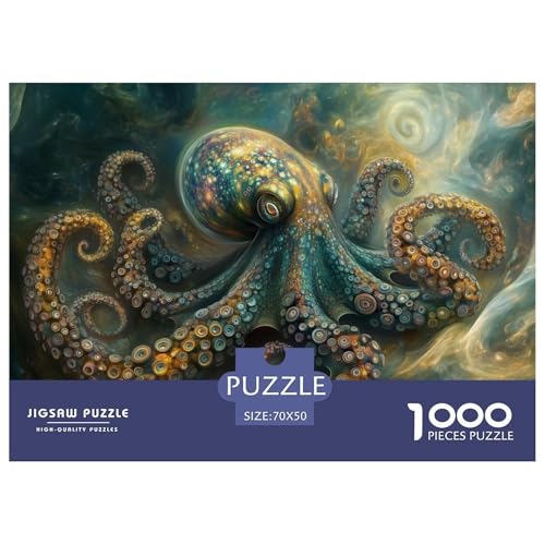 1000-Teile Octopus Pädagogisches Spiel Puzzles Für Erwachsen Lernspiel Premium Quality Geschenke Für Erwachsene Und Kinder Ab 14 Jahren 70x50cm/1000pcs von UJSDVNNJJ