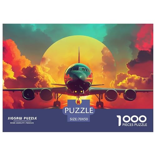 1000 Teile Passenger Flugzeuge Pädagogisches Spiel Puzzles Für Erwachsen Lernspiel Premium Quality Stress Abbauen Für Erwachsene Und Kinder Ab 14 Jahren 70x50cm/1000pcs von UJSDVNNJJ