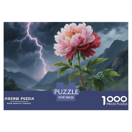 1000 Teile Peony Geschicklichkeitsspiel Puzzles Für Erwachsen Lernspiel Premium Quality Geschenke Für Erwachsene Und Kinder Ab 14 Jahren 38x26cm/1000pcs von UJSDVNNJJ