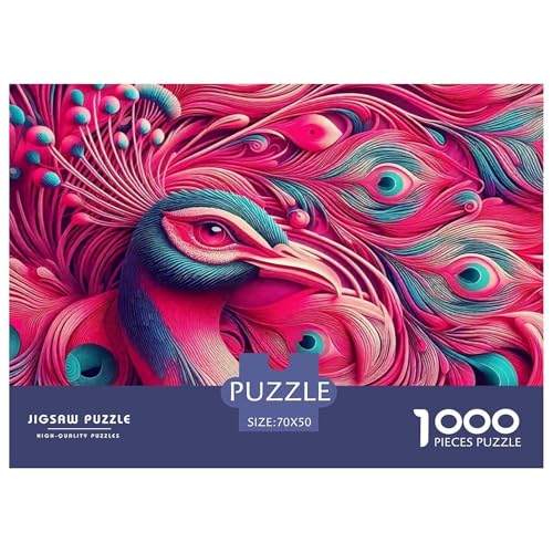 1000-Teile Pfauen Geschicklichkeitsspiel Pfauen Puzzles Für Erwachsen Herausforderung Spielzeug Premium Quality Geschenke Für Die Ganze Familie 70x50cm/1000pcs 1000-Teile Pfauen Geschicklichkeitsspiel Pfauen Puzzles Für Erwachsen Herausforderung Spielzeug Premium Quality Geschenke Für Die Ganze Familie 70x50cm/1000pcs von UJSDVNNJJ