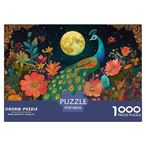 1000-Teile Pfauen Geschicklichkeitsspiel Puzzles Für Erwachsen Lernspiel Premium Quality Stress Abbauen Für Die Ganze Familie 38x26cm/1000pcs 1000-Teile Pfauen Geschicklichkeitsspiel Puzzles Für Erwachsen Lernspiel Premium Quality Stress Abbauen Für Die Ganze Familie 38x26cm/1000pcs von UJSDVNNJJ