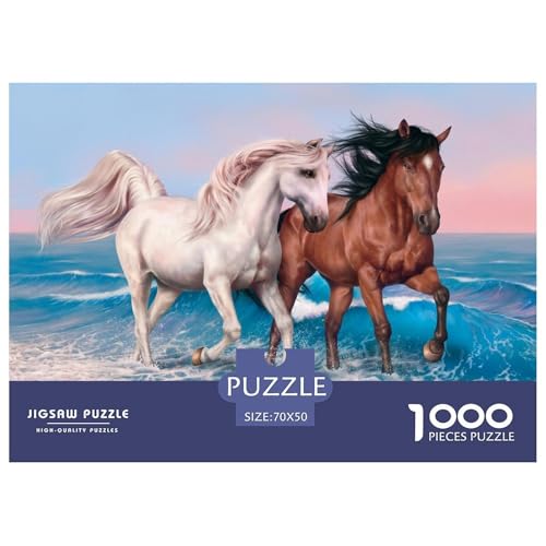1000 Teile Pferd Geschicklichkeitsspiel Puzzles Für Erwachsen Herausforderung Spielzeug Premium Quality Stress Abbauen Für Erwachsene Und Kinder Ab 14 Jahren 70x50cm/1000pcs 1000 Teile Pferd Geschicklichkeitsspiel Puzzles Für Erwachsen Herausforderung Spielzeug Premium Quality Stress Abbauen Für Erwachsene Und Kinder Ab 14 Jahren 70x50cm/1000pcs von UJSDVNNJJ