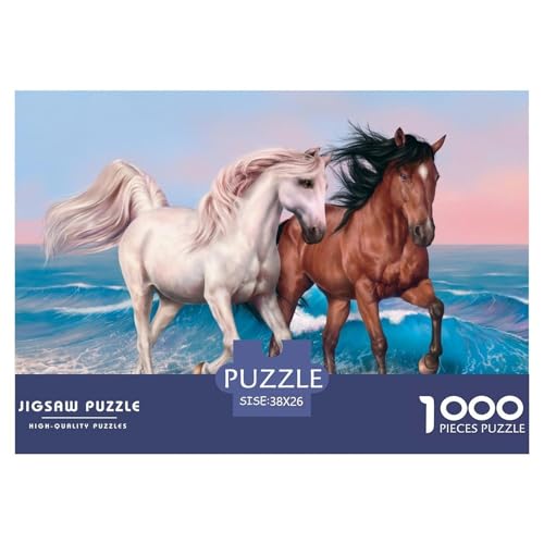 1000-Teile Pferd Pädagogisches Spiel Puzzles Für Erwachsen Herausforderung Spielzeug Premium Quality Geschenke Für Erwachsene Und Kinder Ab 14 Jahren 38x26cm/1000pcs 1000-Teile Pferd Pädagogisches Spiel Puzzles Für Erwachsen Herausforderung Spielzeug Premium Quality Geschenke Für Erwachsene Und Kinder Ab 14 Jahren 38x26cm/1000pcs von UJSDVNNJJ