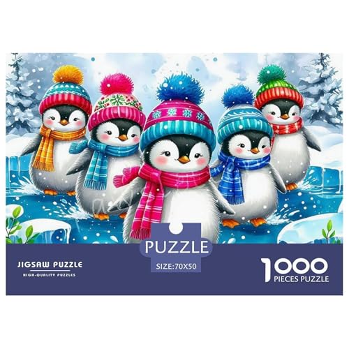 1000 Teile Pinguin Geschicklichkeitsspiel Puzzles Für Erwachsen Herausforderung Spielzeug Premium Quality Geschenke Für Die Ganze Familie 70x50cm/1000pcs von UJSDVNNJJ