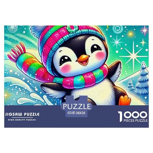 1000 Teile Pinguin Geschicklichkeitsspiel Puzzles Für Erwachsen Lernspiel Premium Quality Geschenke Für Erwachsene Und Kinder Ab 14 Jahren 38x26cm/1000pcs von UJSDVNNJJ
