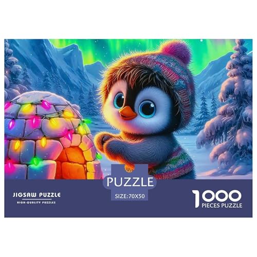 1000 Teile Pinguin Geschicklichkeitsspiel Puzzles Für Erwachsen Lernspiel Premium Quality Stress Abbauen Für Erwachsene Und Kinder Ab 14 Jahren 70x50cm/1000pcs von UJSDVNNJJ