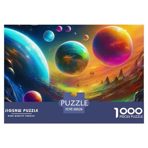1000 Teile Planeten Geschicklichkeitsspiel Planeten Puzzles Für Erwachsen Herausforderung Spielzeug Premium Quality Stress Abbauen Für Die Ganze Familie 38x26cm/1000pcs von UJSDVNNJJ