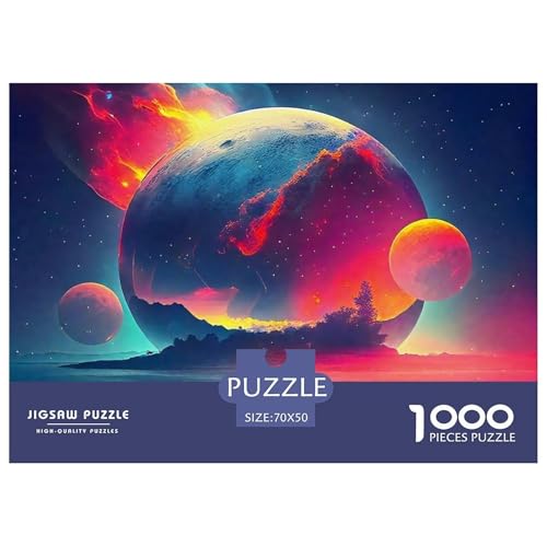 1000 Teile Planeten Geschicklichkeitsspiel Planeten Puzzles Für Erwachsen Lernspiel Premium Quality Geschenke Für Die Ganze Familie 70x50cm/1000pcs von UJSDVNNJJ