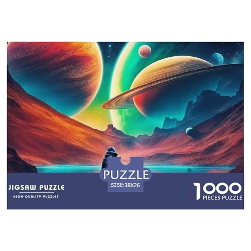 1000-Teile Planeten Pädagogisches Spiel Planeten Puzzles Für Erwachsen Herausforderung Spielzeug Premium Quality Geschenke Für Erwachsene Und Kinder Ab 14 Jahren 38x26cm/1000pcs von UJSDVNNJJ