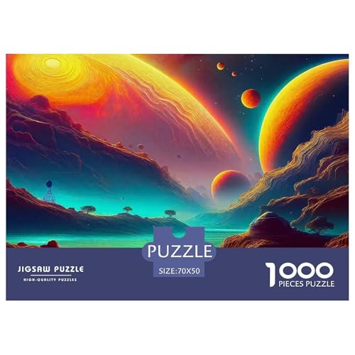 1000 Teile Planeten Pädagogisches Spiel Planeten Puzzles Für Erwachsen Lernspiel Premium Quality Stress Abbauen Für Erwachsene Und Kinder Ab 14 Jahren 70x50cm/1000pcs von UJSDVNNJJ