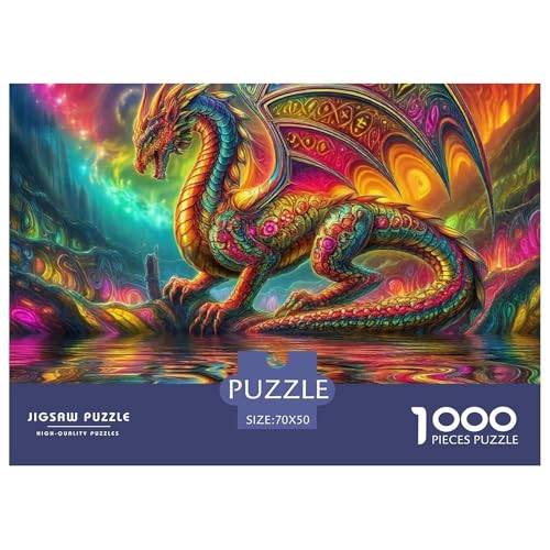 1000 Teile Pterosaurus Geschicklichkeitsspiel Puzzles Für Erwachsen Herausforderung Spielzeug Premium Quality Geschenke Für Die Ganze Familie 70x50cm/1000pcs von UJSDVNNJJ