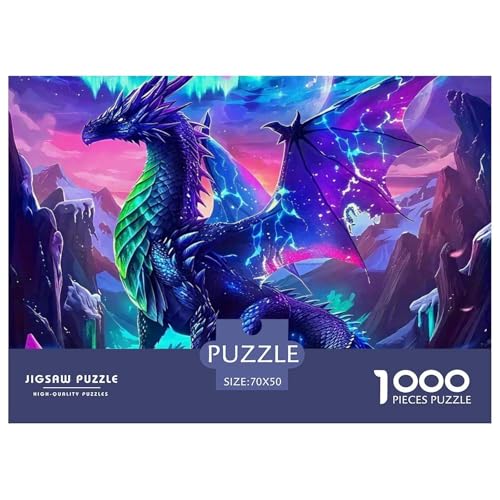 1000-Teile Pterosaurus Geschicklichkeitsspiel Puzzles Für Erwachsen Lernspiel Premium Quality Geschenke Für Erwachsene Und Kinder Ab 14 Jahren 70x50cm/1000pcs von UJSDVNNJJ