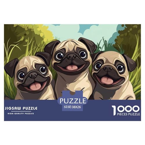 1000 Teile Pug Geschicklichkeitsspiel Puzzles Für Erwachsen Herausforderung Spielzeug Premium Quality Geschenke Für Die Ganze Familie 38x26cm/1000pcs 1000 Teile Pug Geschicklichkeitsspiel Puzzles Für Erwachsen Herausforderung Spielzeug Premium Quality Geschenke Für Die Ganze Familie 38x26cm/1000pcs von UJSDVNNJJ