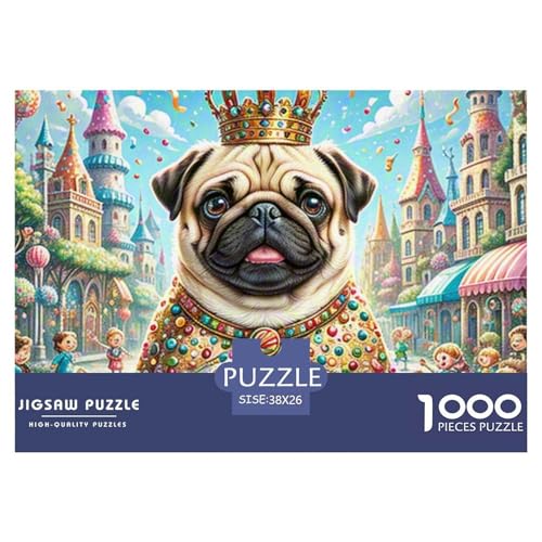 1000 Teile Pug Geschicklichkeitsspiel Puzzles Für Erwachsen Herausforderung Spielzeug Premium Quality Stress Abbauen Für Die Ganze Familie 38x26cm/1000pcs 1000 Teile Pug Geschicklichkeitsspiel Puzzles Für Erwachsen Herausforderung Spielzeug Premium Quality Stress Abbauen Für Die Ganze Familie 38x26cm/1000pcs von UJSDVNNJJ