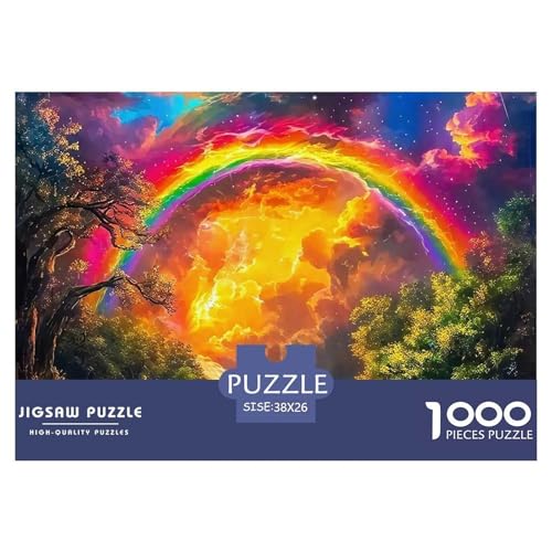 1000-Teile Regenbogen Geschicklichkeitsspiel Regenbogen Puzzles Für Erwachsen Lernspiel Premium Quality Geschenke Für Die Ganze Familie 38x26cm/1000pcs von UJSDVNNJJ