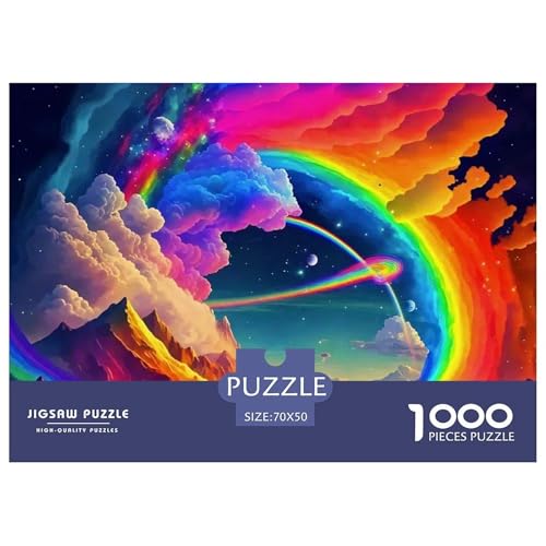 1000 Teile Regenbogen Geschicklichkeitsspiel Regenbogen Puzzles Für Erwachsen Lernspiel Premium Quality Geschenke Für Die Ganze Familie 70x50cm/1000pcs von UJSDVNNJJ