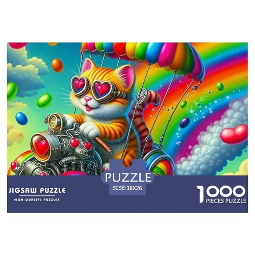 1000 Teile Regenbogen Pädagogisches Spiel Regenbogen Puzzles Für Erwachsen Lernspiel Premium Quality Stress Abbauen Für Erwachsene Und Kinder Ab 14 Jahren 38x26cm/1000pcs von UJSDVNNJJ