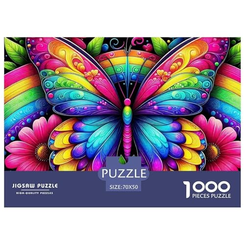1000 Teile Schmetterling Geschicklichkeitsspiel Schmetterling Puzzles Für Erwachsen Lernspiel Premium Quality Geschenke Für Die Ganze Familie 70x50cm/1000pcs von UJSDVNNJJ