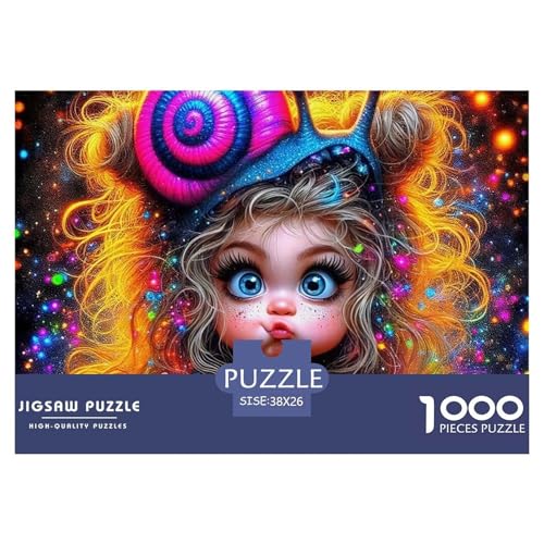 1000-Teile Schnecke Geschicklichkeitsspiel Schnecke Puzzles Für Erwachsen Lernspiel Premium Quality Geschenke Für Die Ganze Familie 38x26cm/1000pcs von UJSDVNNJJ