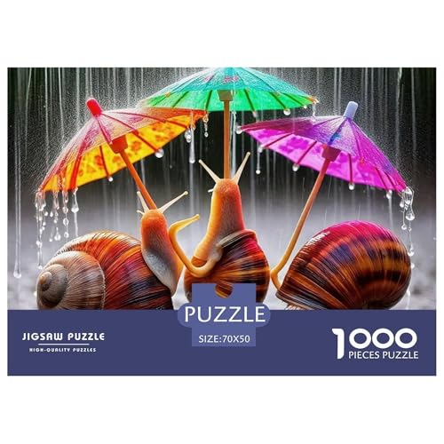 1000 Teile Schnecke Geschicklichkeitsspiel Schnecke Puzzles Für Erwachsen Lernspiel Premium Quality Geschenke Für Die Ganze Familie 70x50cm/1000pcs von UJSDVNNJJ