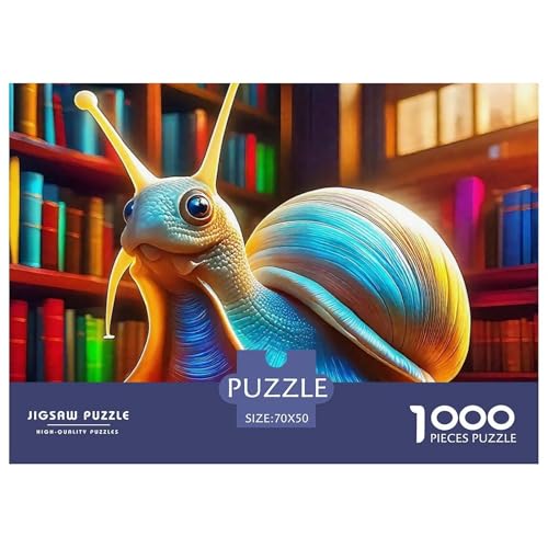 1000-Teile Schnecke Geschicklichkeitsspiel Schnecke Puzzles Für Erwachsen Lernspiel Premium Quality Geschenke Für Die Ganze Familie 70x50cm/1000pcs von UJSDVNNJJ
