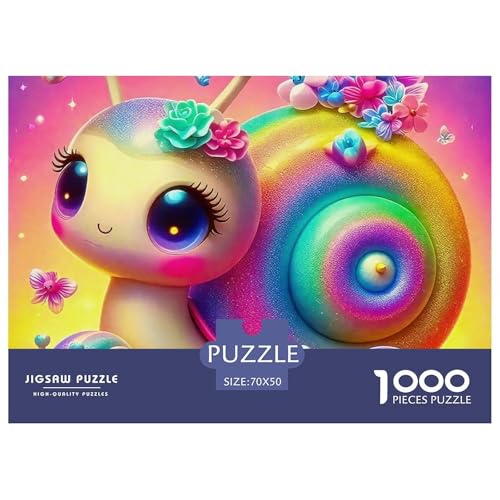 1000 Teile Schnecke Geschicklichkeitsspiel Schnecke Puzzles Für Erwachsen Lernspiel Premium Quality Geschenke Für Erwachsene Und Kinder Ab 14 Jahren 70x50cm/1000pcs von UJSDVNNJJ