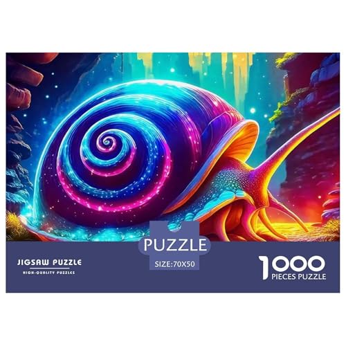 1000 Teile Schnecke Pädagogisches Spiel Schnecke Puzzles Für Erwachsen Lernspiel Premium Quality Geschenke Für Erwachsene Und Kinder Ab 14 Jahren 70x50cm/1000pcs von UJSDVNNJJ