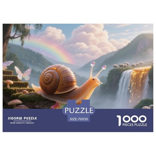 1000 Teile Schnecke Pädagogisches Spiel Wildtiere Puzzles Für Erwachsen Herausforderung Spielzeug Premium Quality Stress Abbauen Für Erwachsene Und Kinder Ab 14 Jahren 70x50cm/1000pcs 1000 Teile Schnecke Pädagogisches Spiel Wildtiere Puzzles Für Erwachsen Herausforderung Spielzeug Premium Quality Stress Abbauen Für Erwachsene Und Kinder Ab 14 Jahren 70x50cm/1000pcs von UJSDVNNJJ